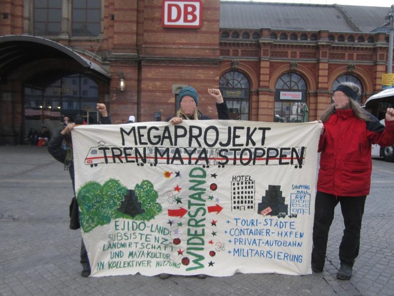 Kundgebung im Bremen vor dem Hauptbahnhof