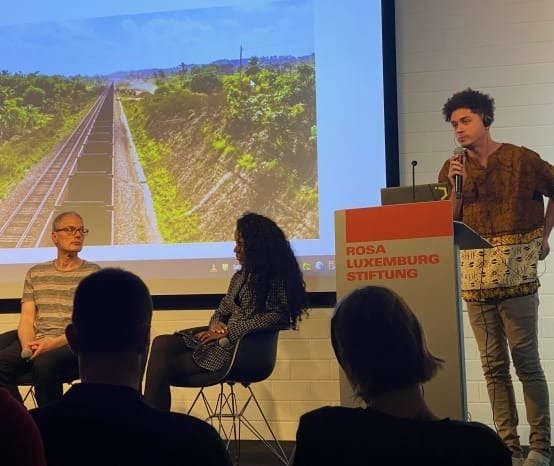 Bild eines Vortrags in der Rosa Luxemburg Stiftung